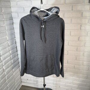 Under Armour Ladies Size Medium Grey Loose fit Fleece Lined Hoodie